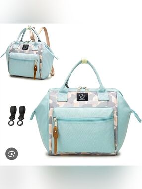Mint Green Camouflage Small Diaper Bag
